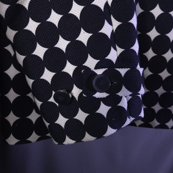 Talbots Circles Jacket Womens Size 8P Business Casual Office 100% Cotton - Picture 3 of 10